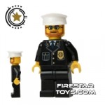 Lego City Mini Figure  Police Brown Beard