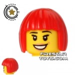 LEGO Hair Bob Red