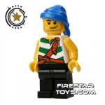 LEGO Pirate Mini Figure Pirate Striped Vest