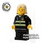 LEGO City Mini Figure  Fireman Blonde Hair