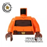 LEGO Mini Figure Torso Orange Torso With Crop Top