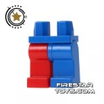 LEGO Mini Figure Legs Blue And Red Jester