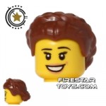 LEGO Hair Short Braid Reddish Brown