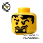LEGO Mini Figure Heads Goatee And Arched Eyebrows