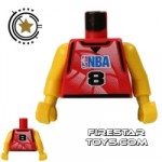 LEGO Mini Figure Torso NBA Player 8