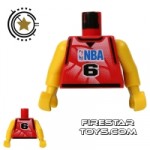 LEGO Mini Figure Torso NBA Player 6