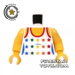 LEGO Mini Figure Torso Star Print Top