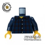 LEGO Mini Figure Torso Plaid Shirt