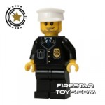 LEGO City Mini Figure Police White Hat