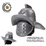 BrickForge Gladiator Helmet And Mask Silver