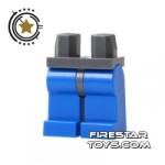 LEGO Mini Figure Legs Blue With Gray Hips