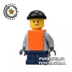 LEGO City Mini Figure Boy With Orange Vest