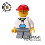 LEGO City Mini Figure Boy Wearing Hoodie And Cap