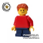 LEGO City Mini Figure Boy With Red Top