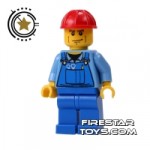 LEGO City Mini Figure Overalls And Red Cap