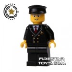 LEGO City Mini Figure Pilot Smiling