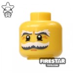 LEGO Mini Figure Heads Bushy Gray Moustache