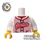 LEGO Mini Figure Torso Baseball Shirt