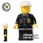 Lego City Mini Figure  Police Crooked Smile
