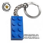 LEGO Key Chain Blue Brick