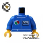 LEGO Mini Figure Torso Octan Oil Jacket