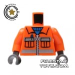 LEGO Mini Figure Torso Construction Jacket