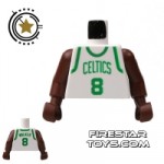 LEGO Mini Figure Torso NBA Celtics Player 8