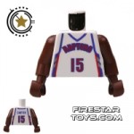 LEGO Mini Figure Torso NBA Raptors Player 15