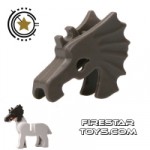 LEGO Horse Battle Helmet Dark Gray