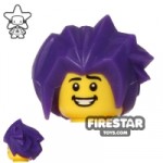 LEGO Hair Spiked Purple