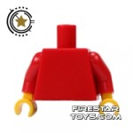LEGO Mini Figure Torso Plain Red