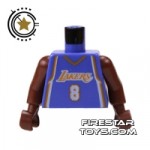 LEGO Mini Figure Torso NBA Lakers Player 8