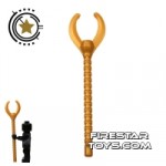 LEGO Forked Pharaoh Staff Pearl Gold