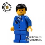 LEGO City Mini Figure Airport Worker Freckles