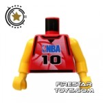 LEGO Mini Figure Torso NBA Player 10