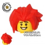 LEGO Hair Spiked Red