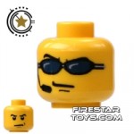 LEGO Mini Figure Heads Sunglasses And Headset