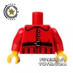 LEGO Mini Figure Torso Red Belted Top