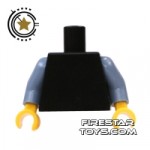 LEGO Mini Figure Torso Plain Black And Blue
