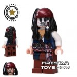 LEGO Pirates Of The Caribbean Mini Figure Captain Jack Sparrow Zombie
