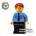 LEGO City Mini Figure Police Blue Shirt