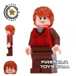LEGO Harry Potter Mini Figure Ron Weasley Tartan And Brown Legs