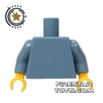 LEGO Mini Figure Torso Plain Sand Blue