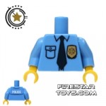 LEGO Mini Figure Torso Light Blue Police Shirt