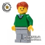 LEGO City Mini Figure Male Green Jumper