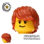 LEGO Hair Choppy Dark Orange