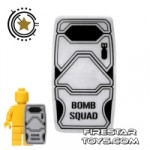 BrickForge Military Shield Truesilver Bomb Squad
