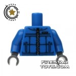 LEGO Mini Figure Torso Blue Winter Jacket