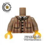 LEGO Mini Figure Torso Plaid Coat