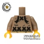 LEGO Mini Figure Torso Fur Jacket